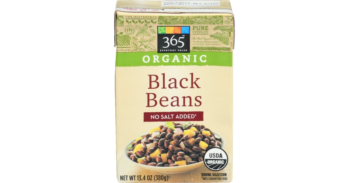 Organic Black Beans No Salt Added Best Healthy Whole Foods Foods on Amazon POPSUGAR Fitness