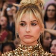 Forget the LBD and Check Out Hailey Baldwin's Gold Metallic Mini