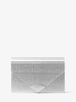 barbara metallic envelope clutch