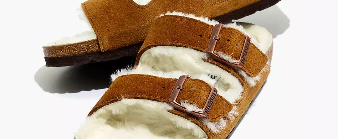 Birkenstock Arizona Shearling Slide Sandal Review POPSUGAR Fashion