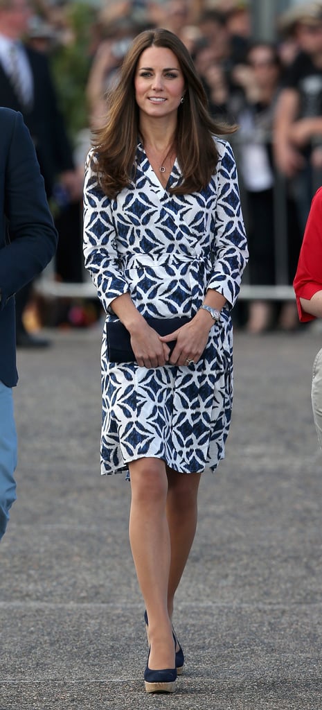 Kate Middleton in a DVF Wrap Dress
