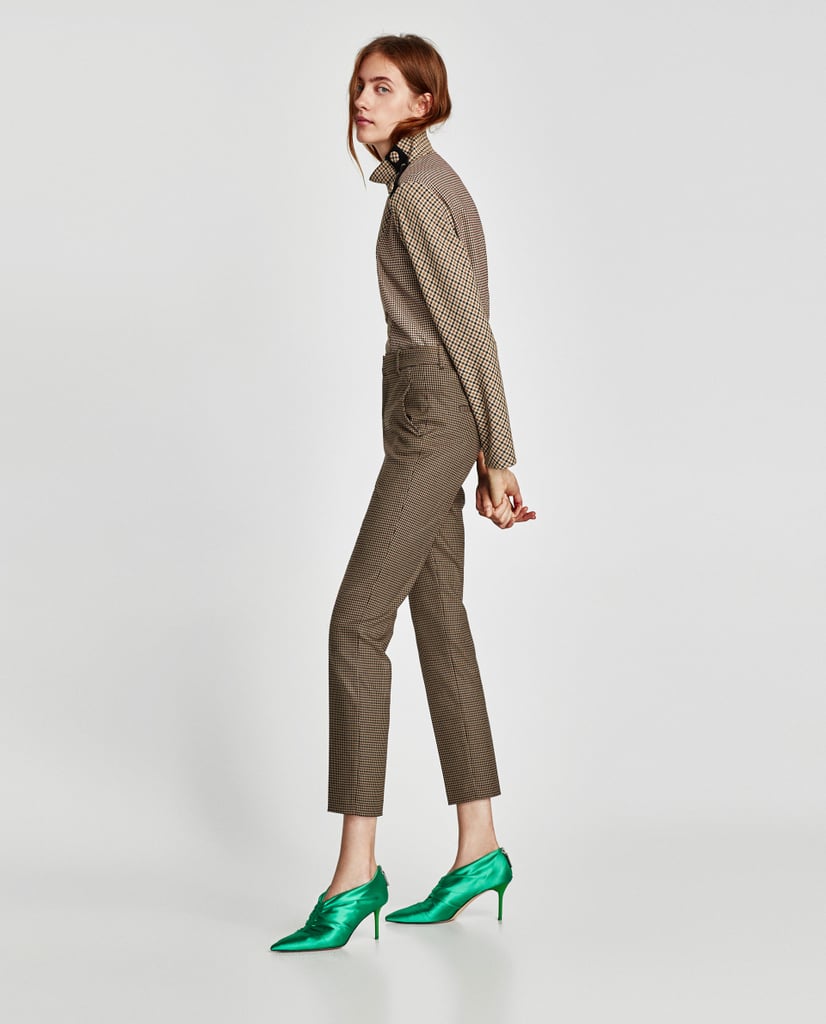 zara high waisted chino pants