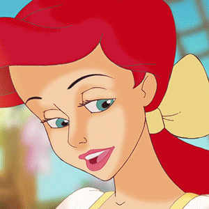 Ariel's eyes were redesigned in the second film, Return to the Sea.