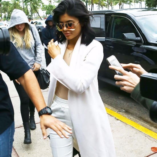 Kylie Jenner Wearing White at the Airport