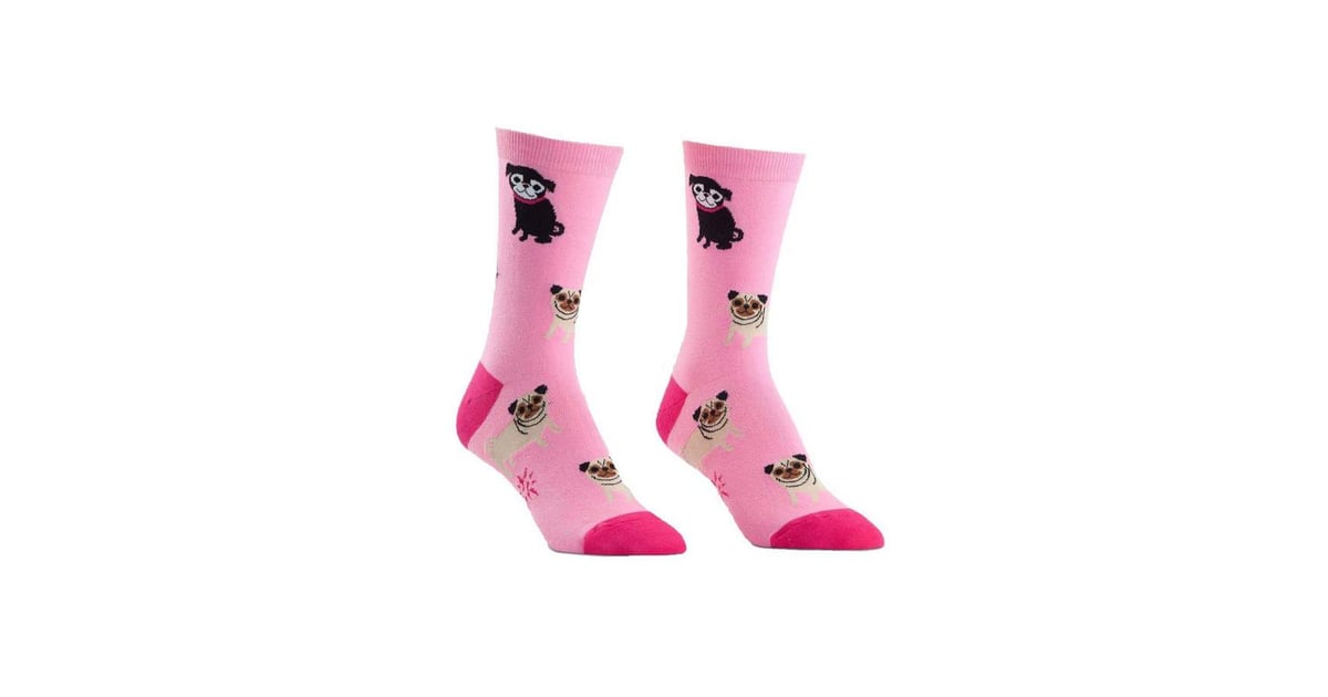 Pink Pug Socks ($35) | Pug Gifts | POPSUGAR Pets Photo 20
