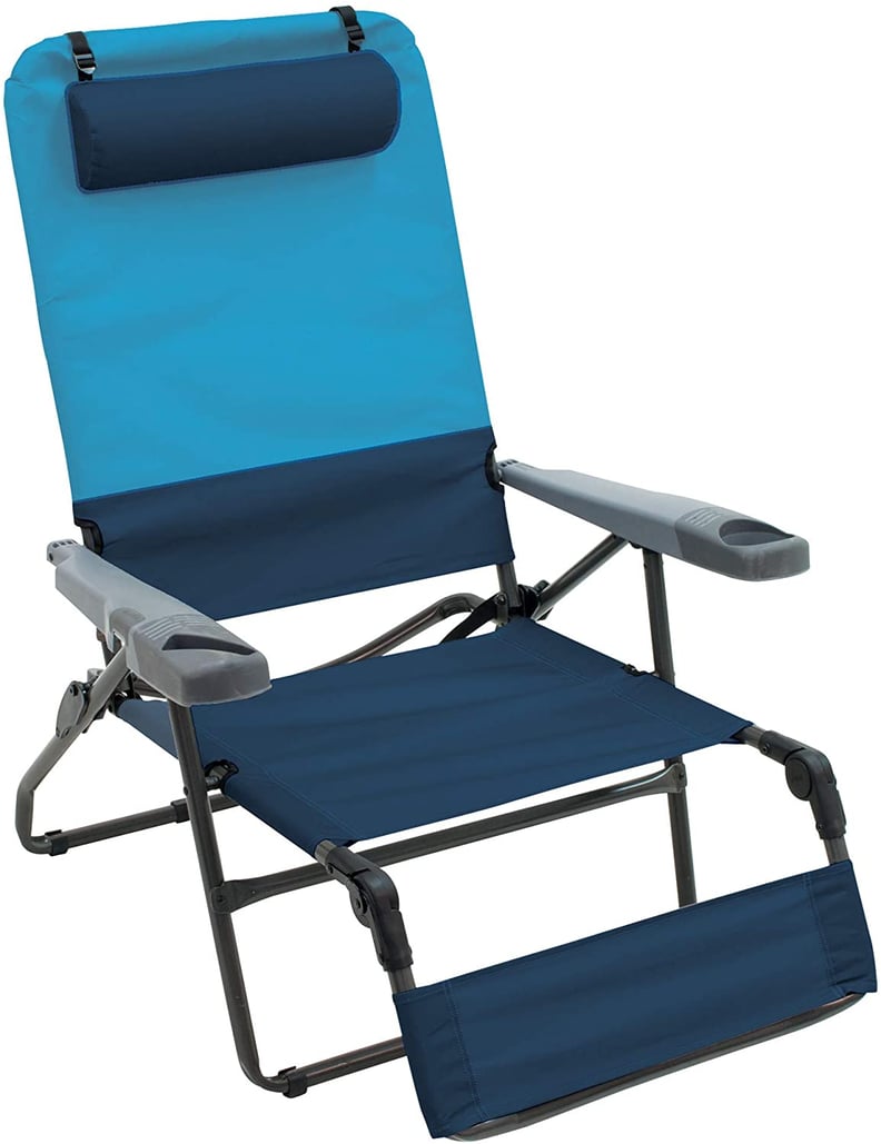 Rio beach cheap chair with footrest