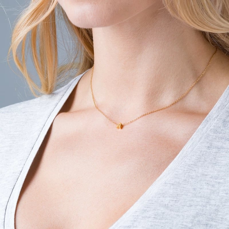 Orelia Gold Plated Initial Necklace