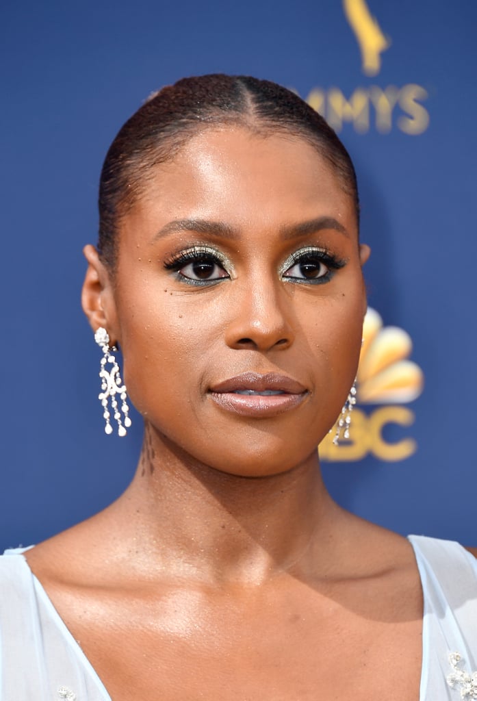 Issa Rae's Frosty Eye Makeup and Neutral Lip
