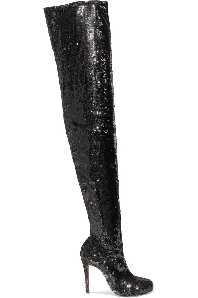 christian louboutin high knee boots