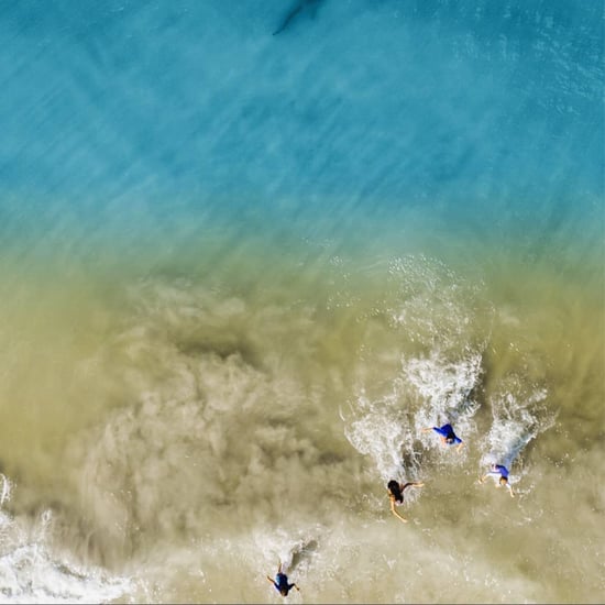 Dad Captures Photos of a Shark Swimming by His Kids