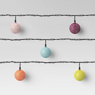 Opalhouse Incandescent Mini Outdoor Coloured String Orb String Lights