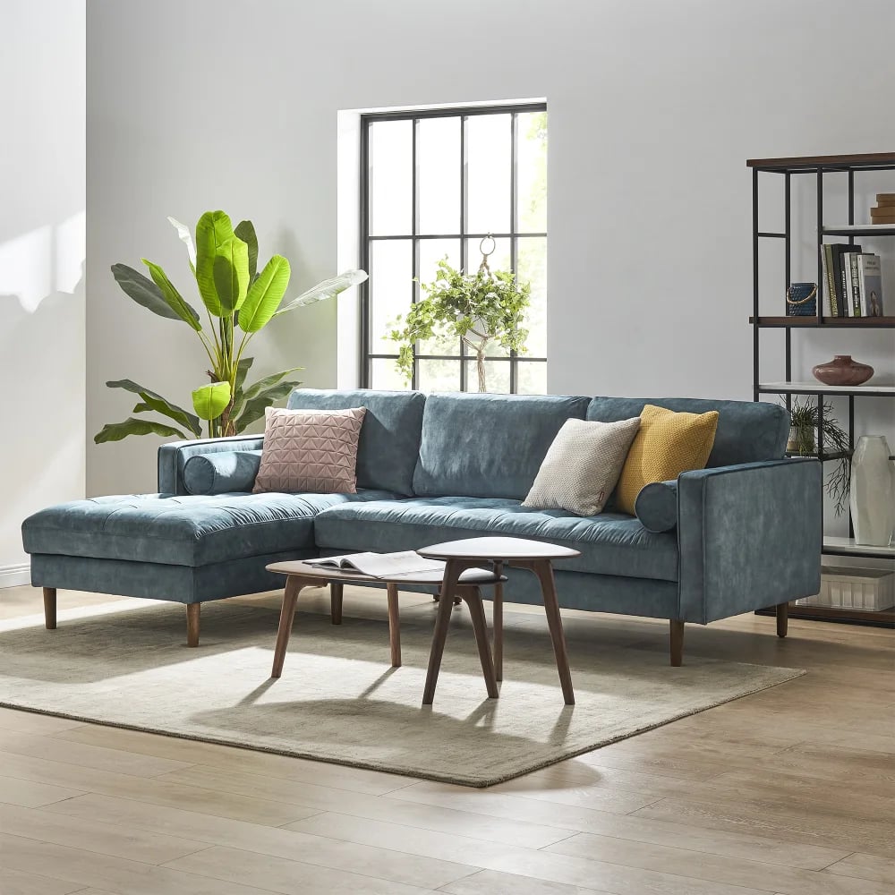 A Tufted Sectional: Castlery Madison Chaise Sectional Sofa