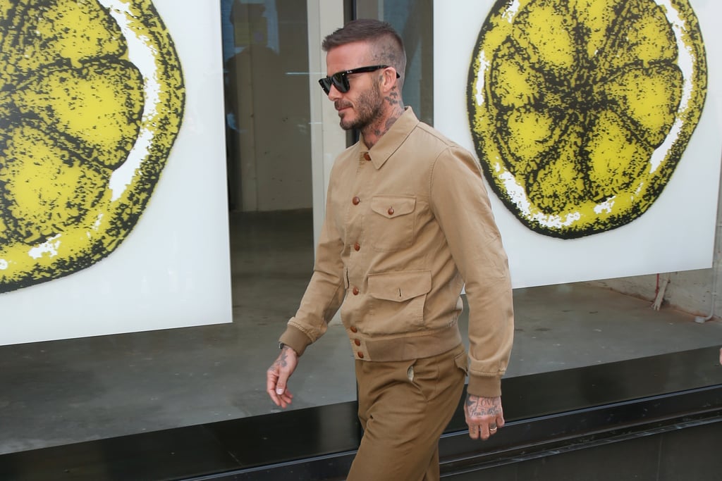 David Beckham at London Fashion Week Men's 2018