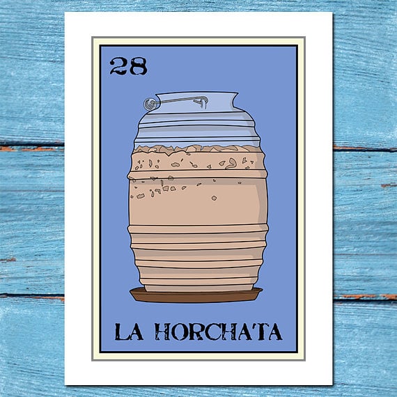 Horchata Lotería Print