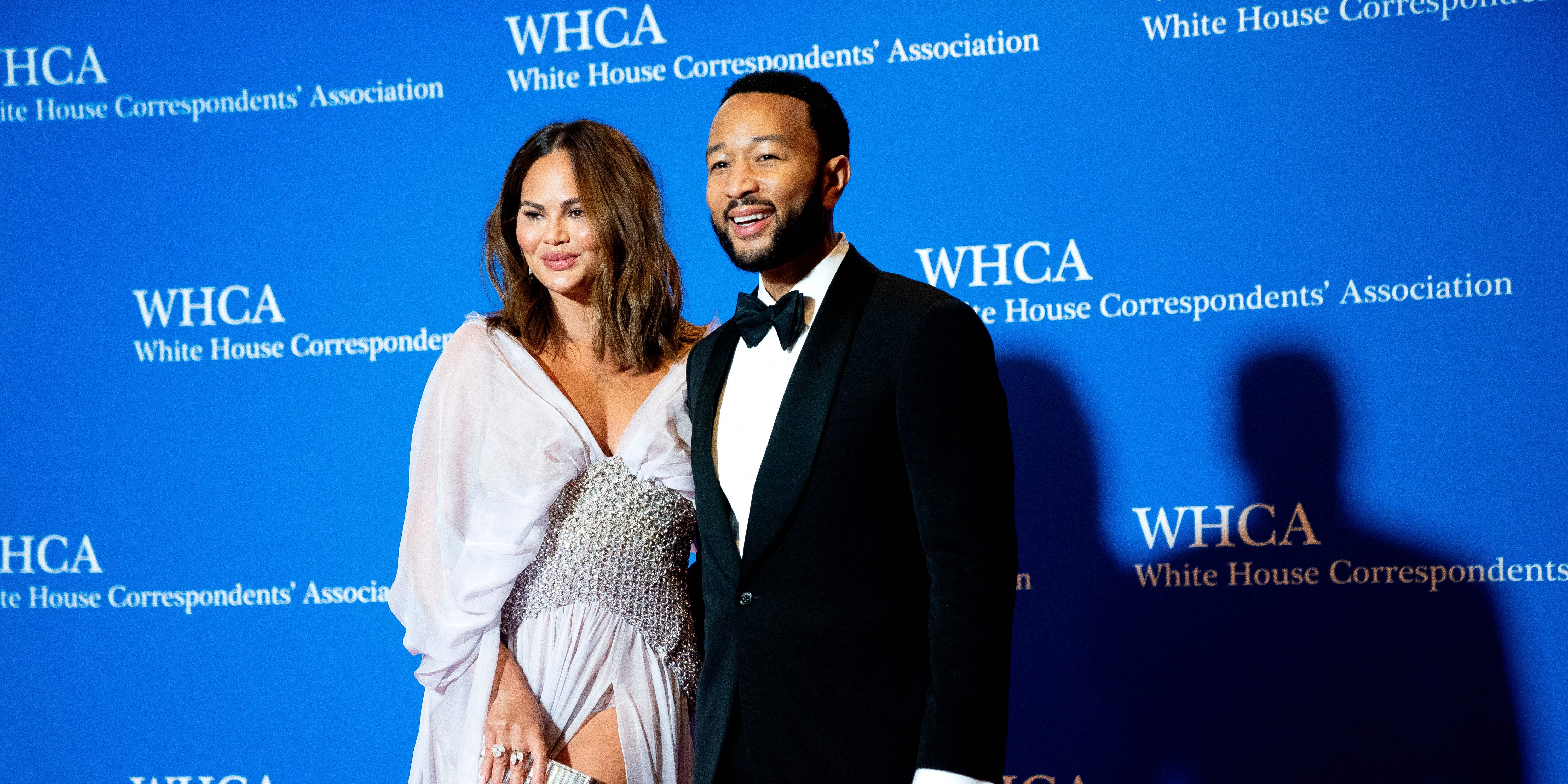 chrissy teigen correspondents dinner dress always a fun night at the White House Correspondents Dinner! we really  enjoy getting to see so many familiar faces who normally work their asses  off getting to kick back and have a night off! congrats