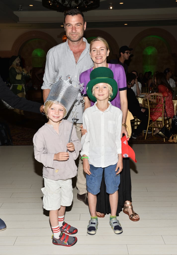 Naomi Watts and Liev Schreiber spent Saturday with their kids, Sasha and Kai, at Djanai's Angels Special Needs Family Prom in LA on Saturday.