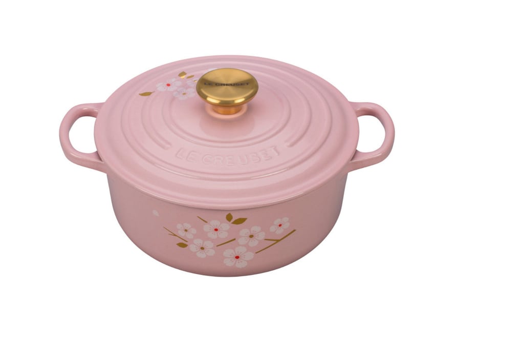Sakura Round Dutch Over ($325) | Le Creuset's Flowers Collection Is So Damn Beautiful, You Won't Even Want to Cook It | Family 4