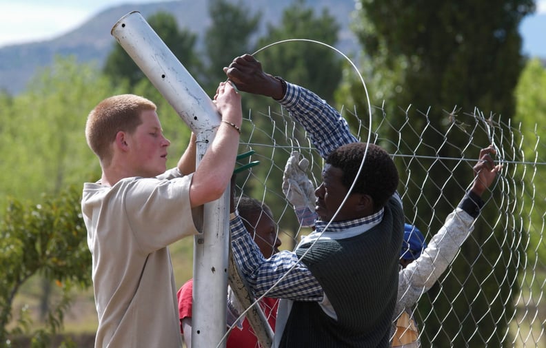 When He Helped Construct a Fence