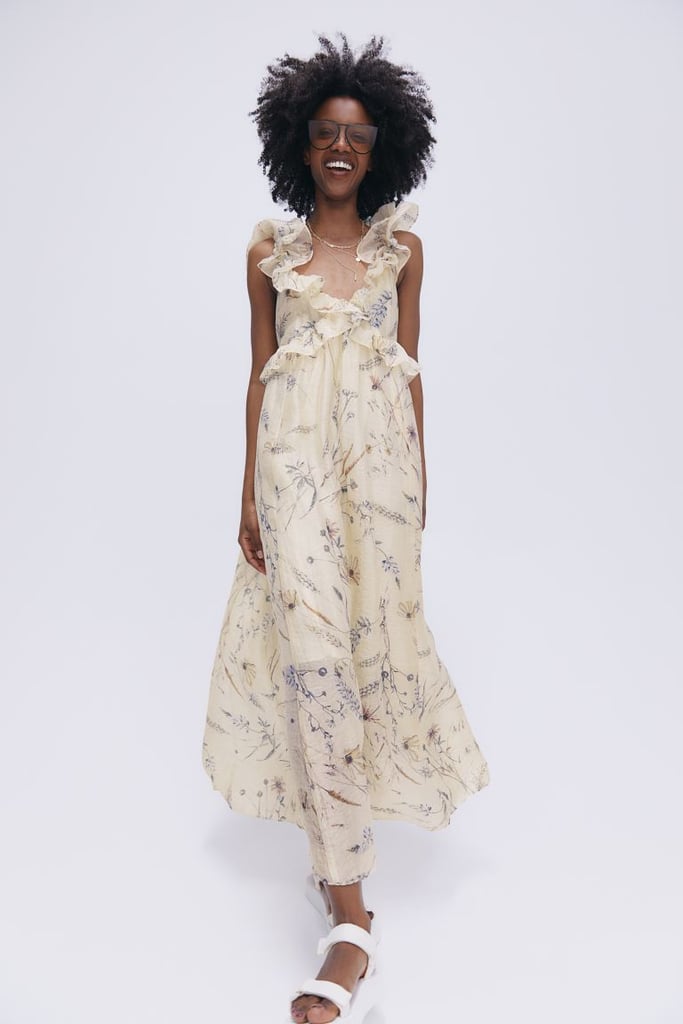 A Ruffled Maxi: H&M Lyocell-blend Ruffled Dress