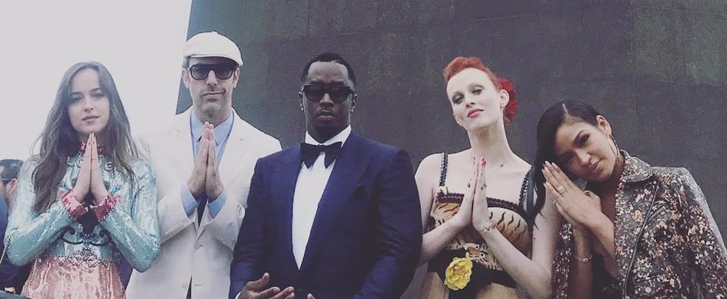 Dakota Johnson's Gucci Dress at Guy Oseary's Wedding