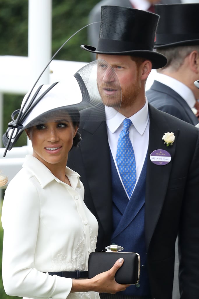 Meghan Markle's White and Black Hat Royal Ascot 2018