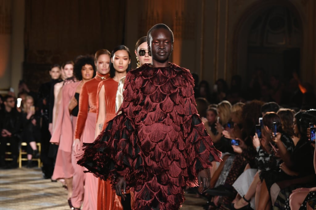 Just like last season, Christian Siriano vowed to keep his runway diverse. Models of all shapes, sizes, and color led the runway, including Alek Wek, who led the finale.