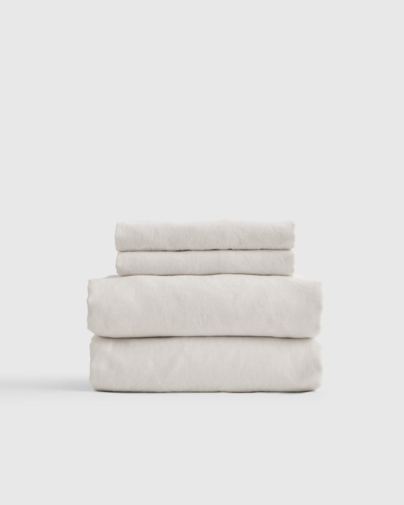 Quince European Linen Sheet Set in Sand