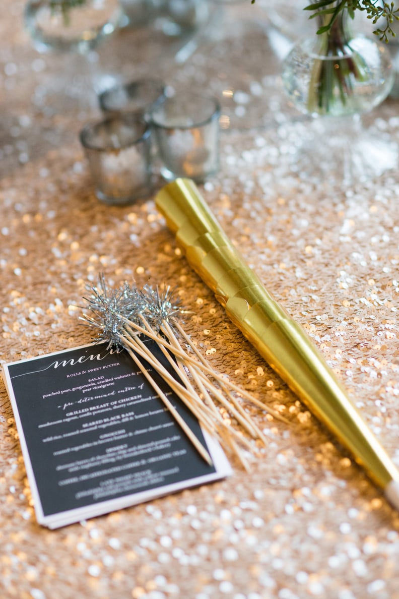 Glitz & Glitter New Years Wedding Inspiration & Color Palette