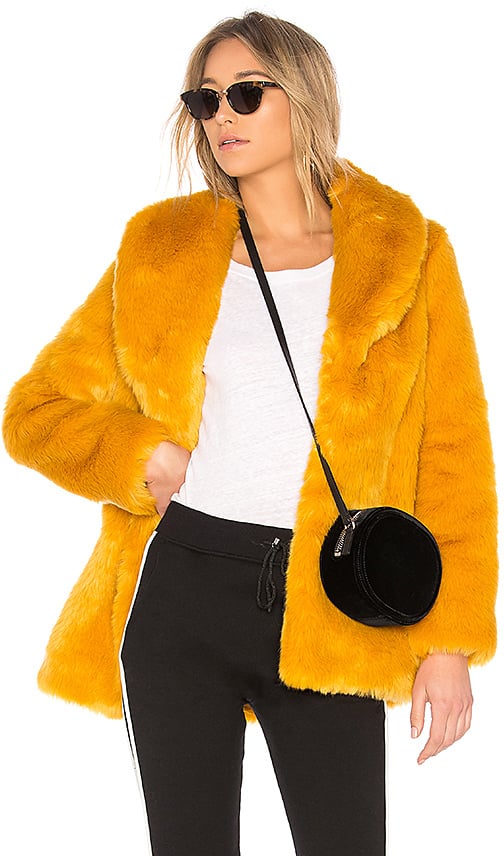 Eaves Gold Rush Faux Fur Coat