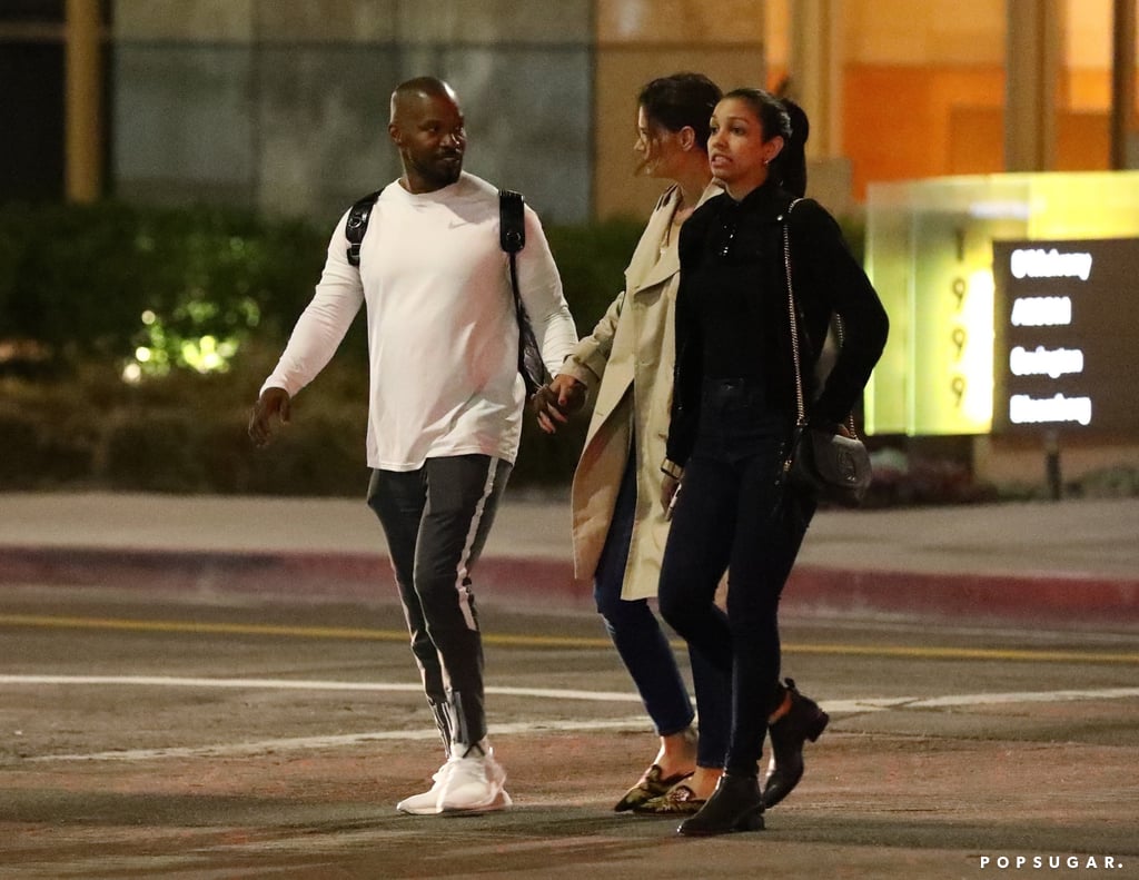 Katie Holmes With Corinne and Jamie Foxx in LA April 2019