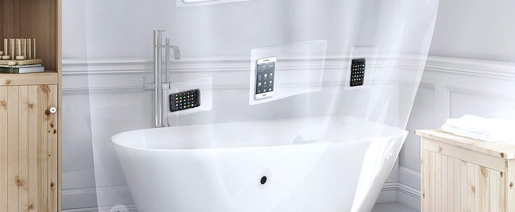 Tech-Friendly Clear Shower Curtain Liner For Devices