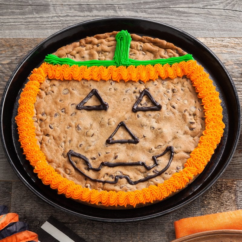 Mrs Fields Jack O Lantern Cookie Cake Popsugar Food
