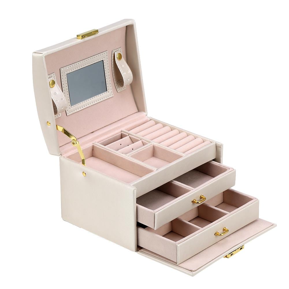 LYUMO Three Layer Jewelry Storage Box