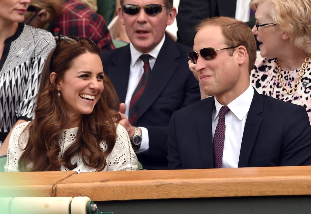 In July, Kate laughed at Will as they watched the Wimbledon Championships in London.