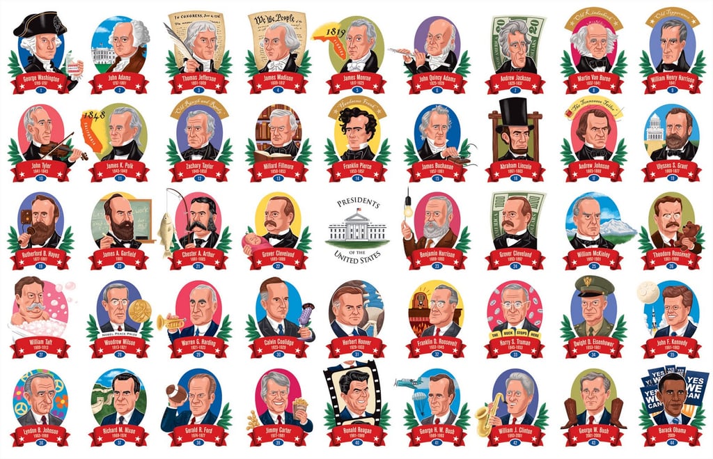 Great American Presidents Travel Pouch Puzzle