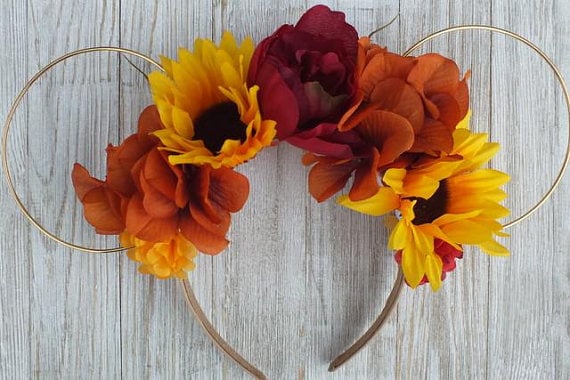 Floral Minnie Mouse Ears ($29)