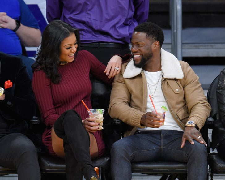 Kevin Hart And Eniko Parrish At La Lakers Game Dec 2016