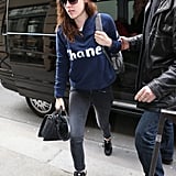 Kristen Stewart Meets With Karl Lagerfeld in Paris | Photos