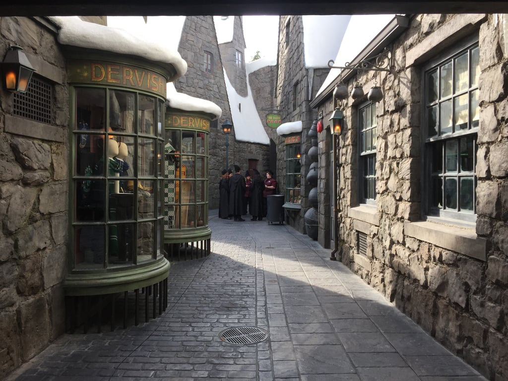 There is no Diagon Alley part of the park — yet.