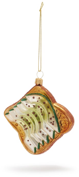 Avocado Toast Glass Ornament