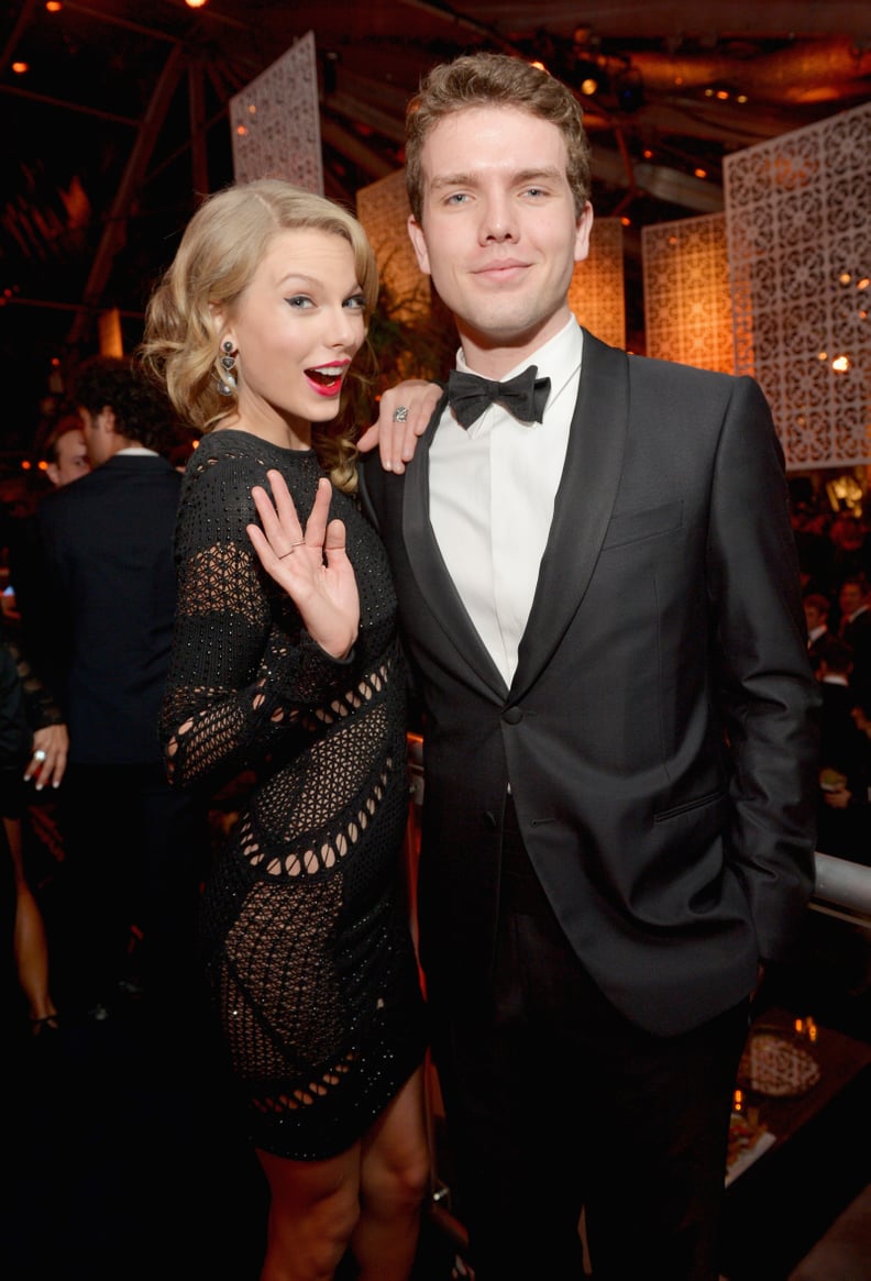 BEVERLY HILLS, CA - JANUARY 12: Singer Taylor Swift (L) and Austin Swift attend The Weinstein Company & Netflix's 2014 Golden Globes After Party presented by Bombardier, FIJI Water, Lexus, Laura Mercier, Marie Claire and Yucaipa Films at The Beverly Hilto