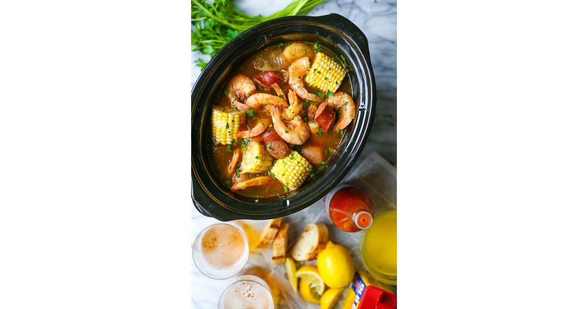 Slow Cooker Shrimp Boil Take The Heat Out Of The Kitchen 19 Summer Crock Pot Recipes Popsugar Family Photo 5