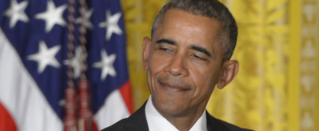 Barack Obama Reacting to Woman at Black History Month Event