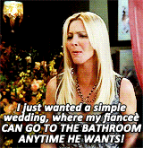 7. Think carefully before hiring a friend.
Your superorganized, most Monica-like friend may seem like a dream wedding planner, but if she doesn't understand your wedding vision, you may have to risk your friendship and fire her.
