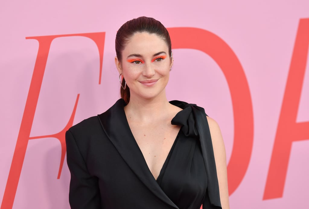 Shailene Woodley's Neon Orange Eye Shadow Trend