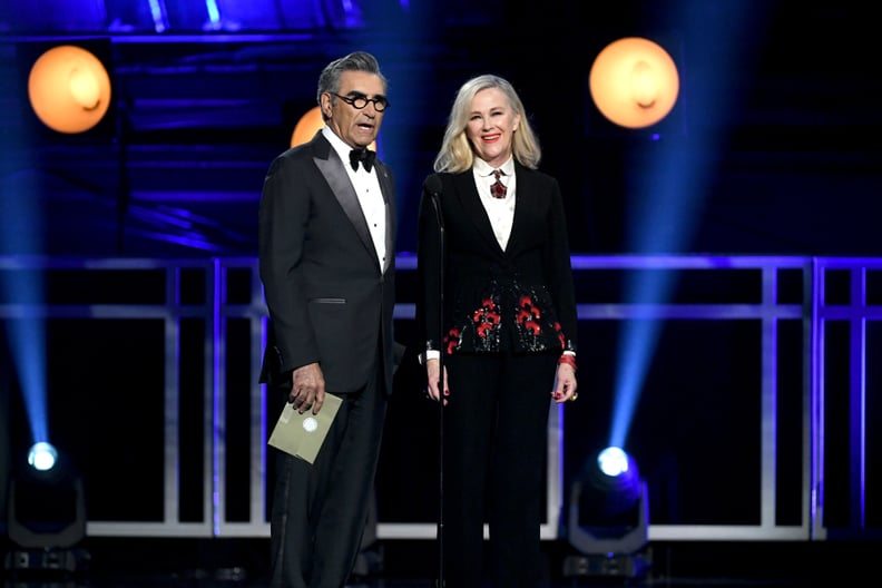 Eugene Levy and Catherine O'Hara at the 2019 Critics' Choice Awards