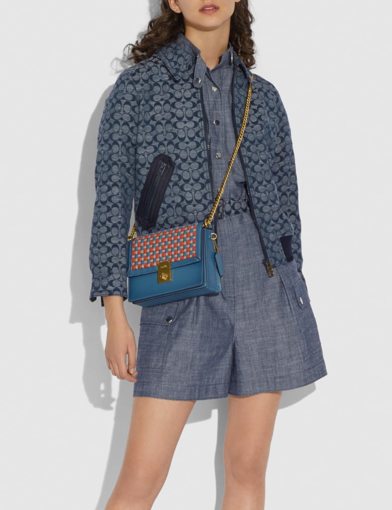 Coach Hutton Shoulder Bag With Weaving Best Coach Bags 2020