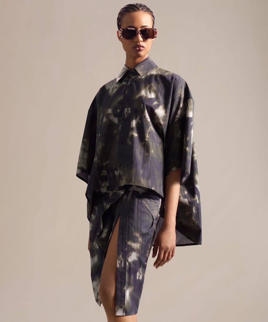 Fenty Printed Wrap Skirt — Stormy Tie-Dye