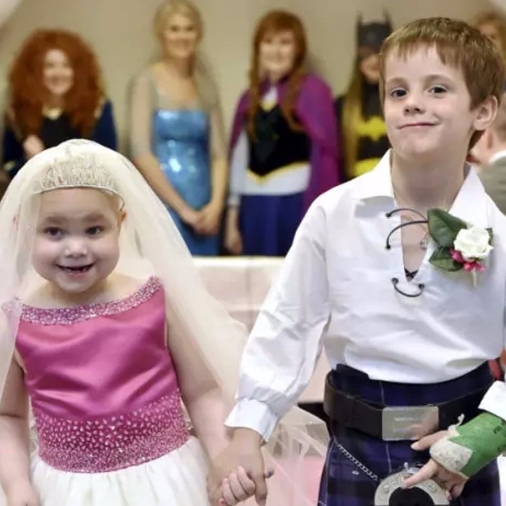 When a little girl with terminal cancer got to marry her best friend