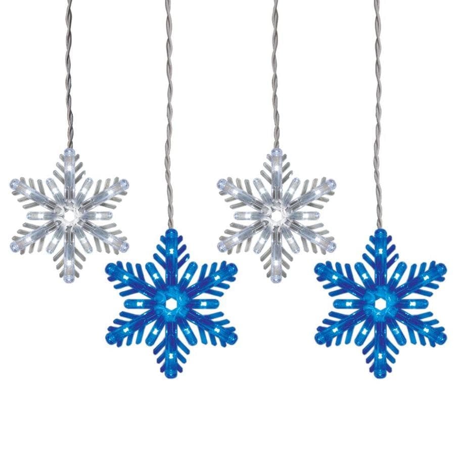 GE Color Choice 96-Count Color Changing Snowflake LED Plug-In Icicle Lights